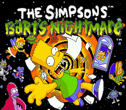 Simpsons, The - Bart's Nightmare (USA, Europe) Title Screen